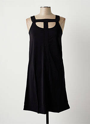 Robe mi-longue sans manche sans manche noir G!OZE femme