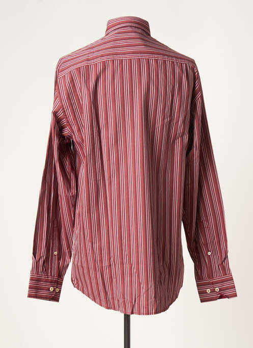 Chemise manches longues rouge JUPITER pour homme