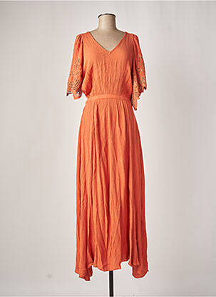 Robe longue orange OXBOW pour femme