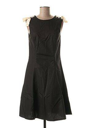 Robe mi-longue sans manche sans manche noir JAVIER SIMORRA femme