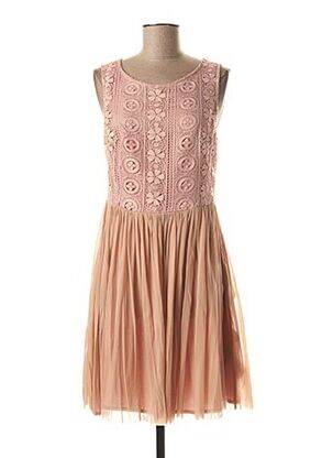 Robe mi-longue sans manche sans manche rose JAVIER SIMORRA femme
