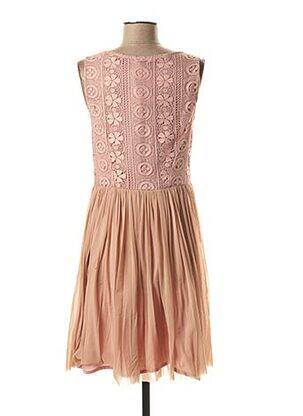 Robe mi-longue sans manche sans manche rose JAVIER SIMORRA femme