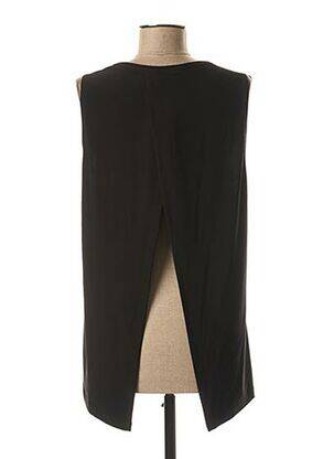 Débardeur tissage jersey sans manche noir FRANK LYMAN femme