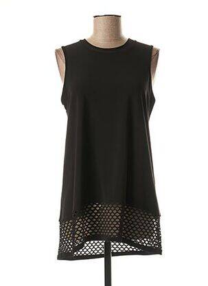 Tunique sans manche col rond noir FRANK LYMAN femme