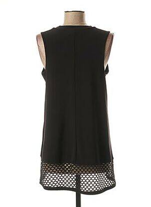 Tunique sans manche col rond noir FRANK LYMAN femme