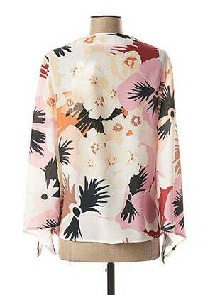 Blouse imprimé fleurs manches 3/4 rose JAVIER SIMORRA femme
