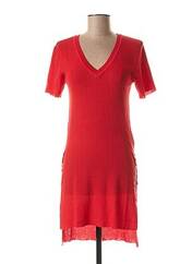Robe pull rouge JAVIER SIMORRA pour femme seconde vue