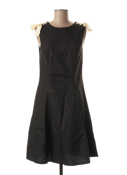 Robe mi-longue sans manche sans manche noir JAVIER SIMORRA femme