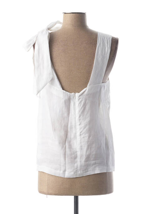 Top blanc KI ? WHO ARE YOU pour femme