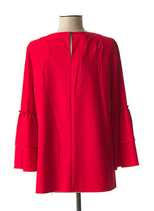 Blouse col rond manches longues rouge MARC AUREL femme