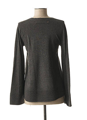 Pull col v manches longues gris LIVIANA CONTI femme
