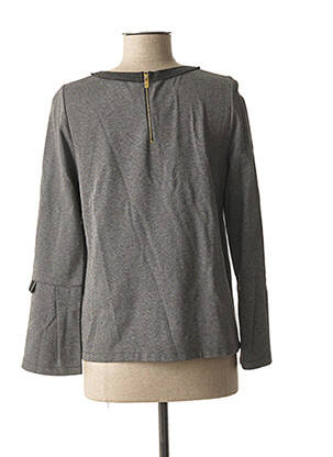 Top stretch manches longues gris MARIA BELLENTANI femme
