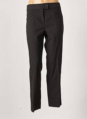Pantalon droit stretch taille normale noir QUEENIE femme