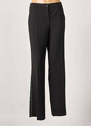 Pantalon droit stretch taille normale noir MARC AUREL femme