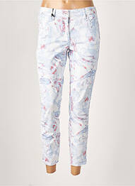 Pantacourt stretch taille normale bleu MARC AUREL femme