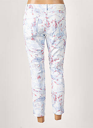 Pantacourt stretch taille normale bleu MARC AUREL femme