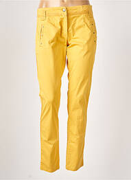 Pantalon droit stretch taille normale jaune MADO ET LES AUTRES femme