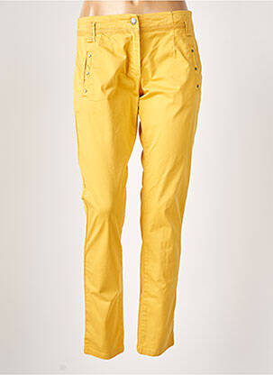 Pantalon droit stretch taille normale jaune MADO ET LES AUTRES femme