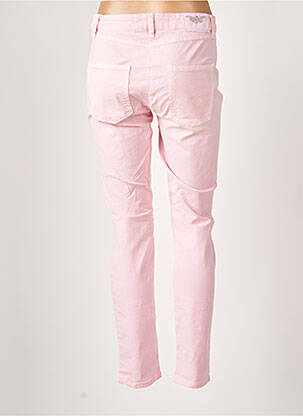 Pantalon droit stretch taille normale rose MARC AUREL femme