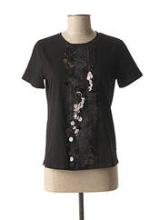 T-shirt noir JAVIER SIMORRA pour femme seconde vue