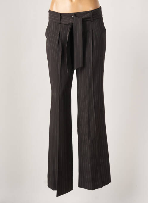 Pantalon droit stretch taille normale noir JAVIER SIMORRA femme
