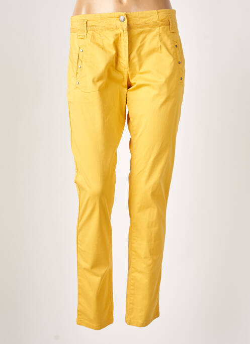 Pantalon droit stretch taille normale jaune MADO ET LES AUTRES femme