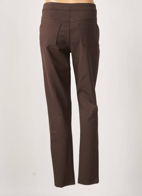Pantalon droit marron JAVIER SIMORRA pour femme