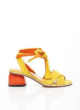 Sandales/Nu pieds jaune HALMANERA pour femme