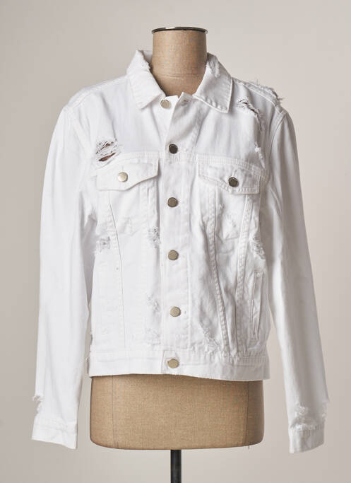 Veste en jean blanc AU SOLEIL DE ST TROPEZ pour femme