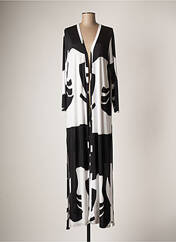 Veste kimono noir AU SOLEIL DE ST TROPEZ pour femme seconde vue