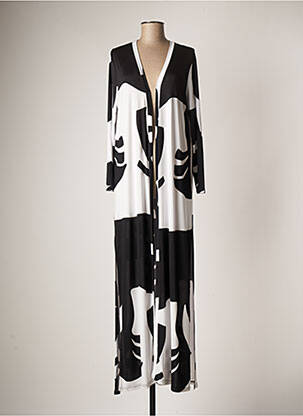 Veste kimono noir AU SOLEIL DE ST TROPEZ pour femme