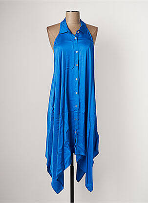 Robe longue bleu B.YU pour femme