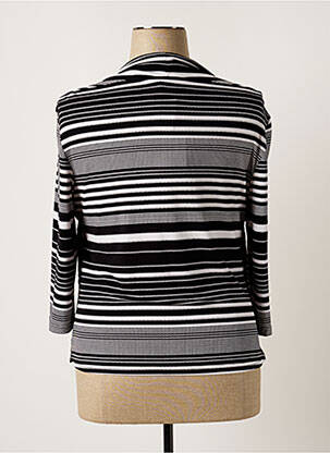 Top col carré manches 3/4 noir JOSEPH RIBKOFF femme