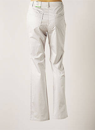 Pantalon droit stretch taille normale gris FRANK WALDER femme