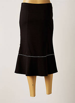 Jupe mi-longue stretch noir FUEGO WOMAN femme