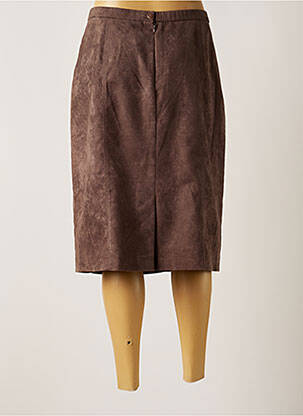 Jupe mi-longue stretch marron PAUPORTÉ femme
