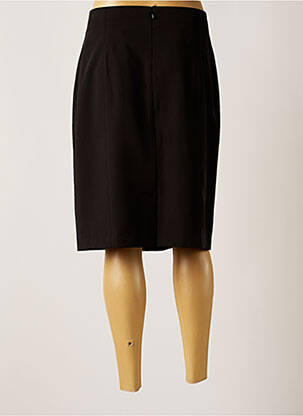 Jupe mi-longue doublure textile noir APANAGE femme