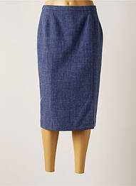 Jupe mi-longue doublure textile bleu PAUPORTÉ femme