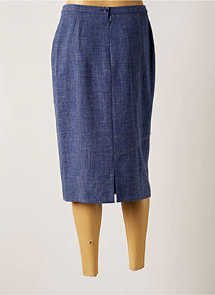 Jupe mi-longue taille normale bleu PAUPORTÉ femme