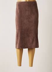 Jupe mi-longue marron PURE BY LUCIA pour femme seconde vue