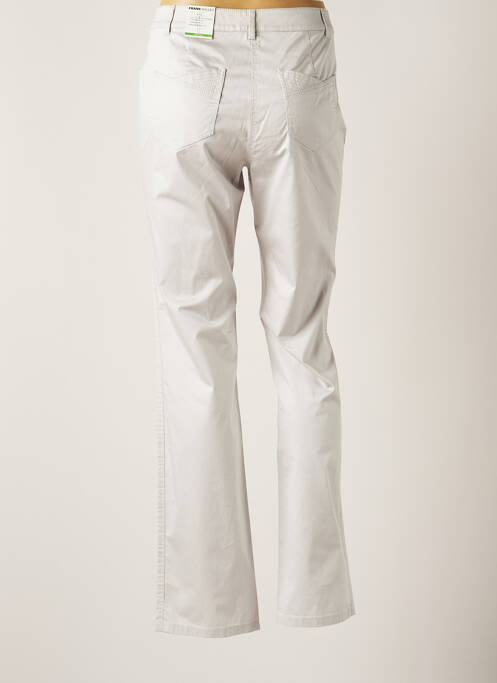 Pantalon droit stretch taille normale gris FRANK WALDER femme