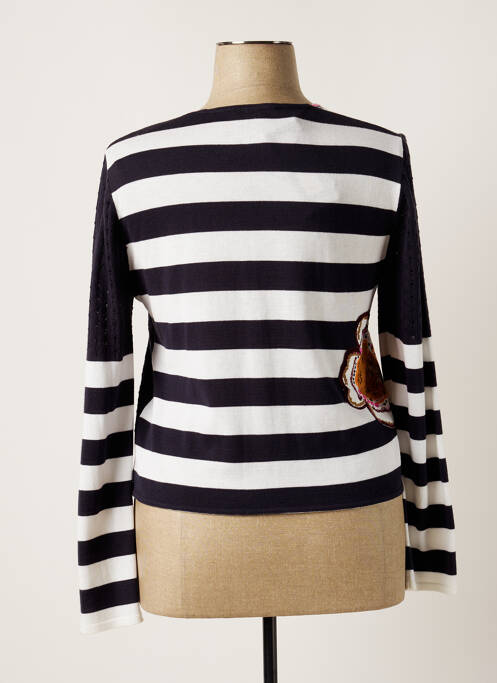 Gilet manches longues bleu CHASSAGNARD pour femme