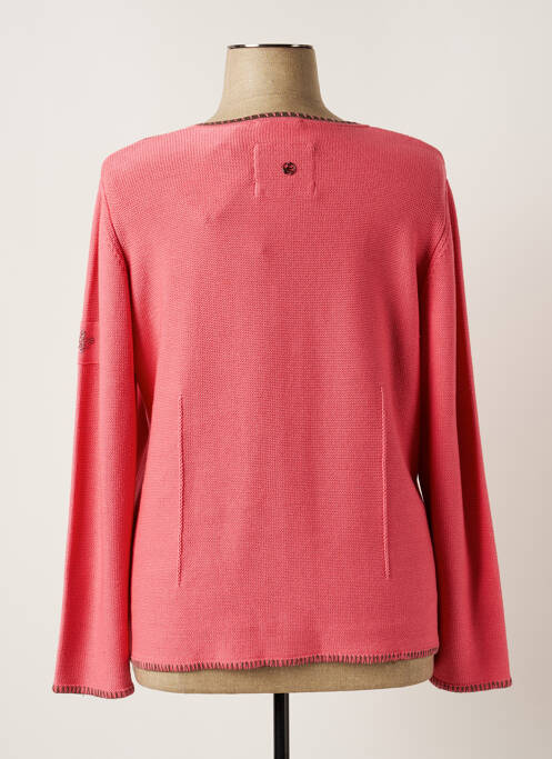 Gilet manches longues rose LUCIA pour femme