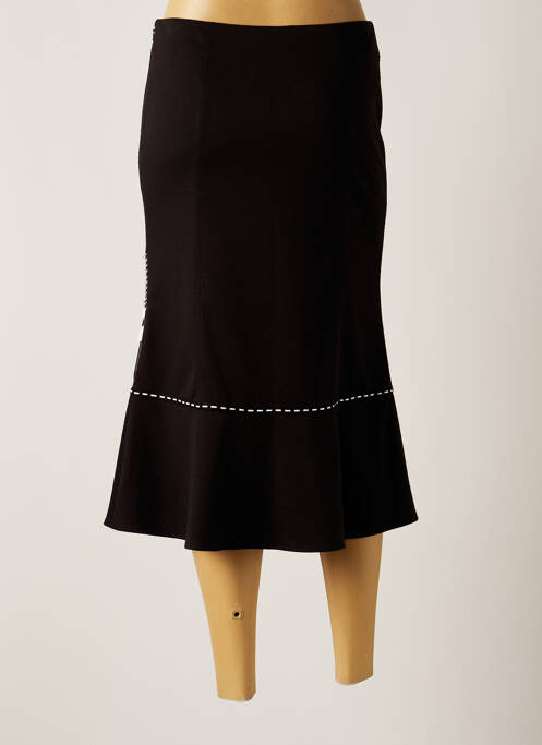 Jupe mi-longue noir FUEGO WOMAN pour femme
