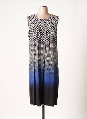 Robe mi-longue coupe fluide sans manche bleu BETTY BARCLAY femme