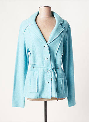 Gilet manches longues stretch bleu FRANK WALDER femme