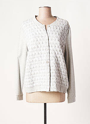 Veste casual col rond gris TERRE DE FÉES femme