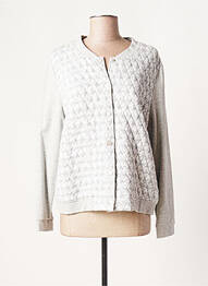 Veste casual col rond gris TERRE DE FÉES femme