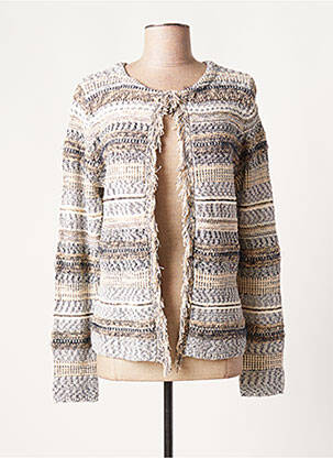 Gilet manches longues stretch bleu BETTY BARCLAY femme