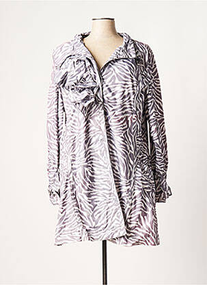 Imperméable manches longues sans capuche gris ET DIEU CREA LA FEMME femme